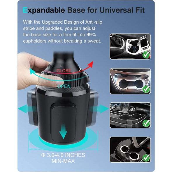 Magnetic Wireless Cup Holder Charger Mount