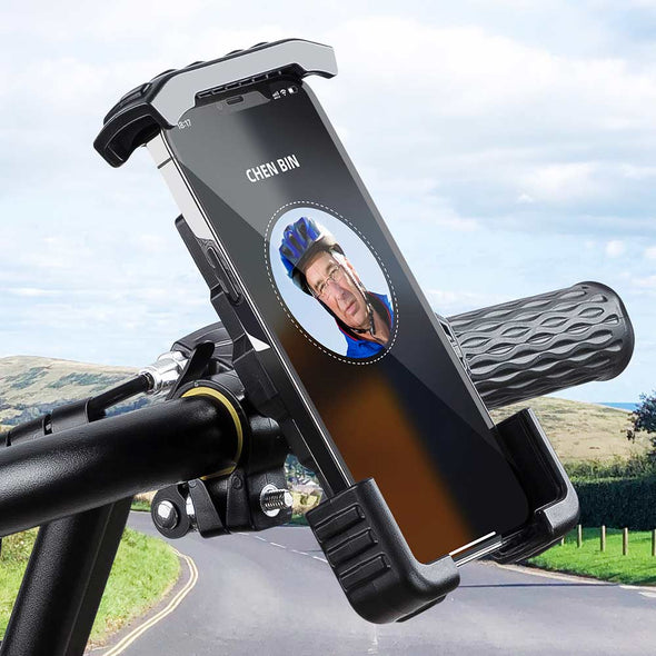Motorcycle Bike Handlebar Cell Phone Clamp Phone Holder